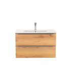 Vario Trim 80 alsó szekrény mosdóval antracit-tölgy