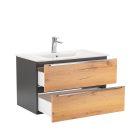 Vario Trim 80 alsó szekrény mosdóval antracit-tölgy