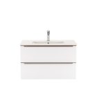 Vario Trim 80 alsó szekrény mosdóval tölgy-fehér