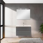 Vario Trim 80 alsó szekrény mosdóval tölgy-antracit