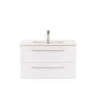 Vario Clam 80 alsó szekrény mosdóval fehér-fehér