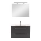 Vario Clam 80 komplett fürdőszoba bútor fehér-antracit