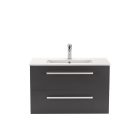 Vario Clam 80 alsó szekrény mosdóval fehér-antracit