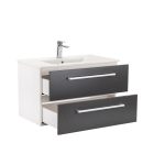Vario Clam 80 alsó szekrény mosdóval fehér-antracit