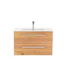 Vario Clam 80 alsó szekrény mosdóval fehér-tölgy