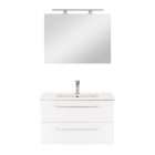 Vario Clam 80 komplett fürdőszoba bútor tölgy-fehér