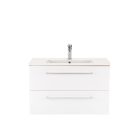 Vario Clam 80 alsó szekrény mosdóval tölgy-fehér