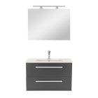 Vario Clam 80 komplett fürdőszoba bútor tölgy-antracit