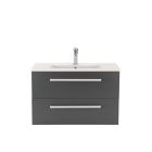 Vario Clam 80 alsó szekrény mosdóval tölgy-antracit