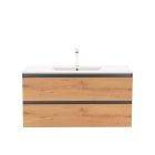 Vario Forte 100 alsó szekrény mosdóval antracit-tölgy