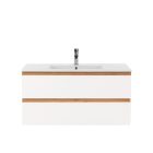 Vario Forte 100 alsó szekrény mosdóval tölgy-fehér