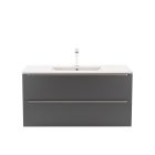 Vario Trim 100 alsó szekrény mosdóval fehér-antracit
