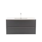 Vario Trim 100 alsó szekrény mosdóval antracit-antracit