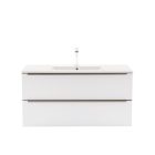 Vario Trim 100 alsó szekrény mosdóval tölgy-fehér