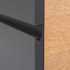 Vario Pull 100 alsó szekrény mosdóval tölgy-antracit