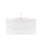 Vario Clam 100 alsó szekrény mosdóval fehér-fehér