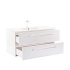 Vario Clam 100 alsó szekrény mosdóval fehér-fehér