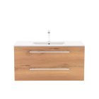 Vario Clam 100 alsó szekrény mosdóval fehér-tölgy