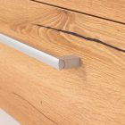 Vario Clam 100 alsó szekrény mosdóval fehér-tölgy