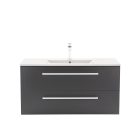 Vario Clam 100 alsó szekrény mosdóval antracit-antracit