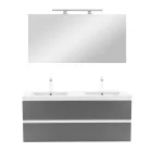 Vario Forte 120 komplett fürdőszoba bútor fehér-antracit