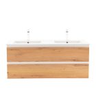 Vario Forte 120 alsó szekrény mosdóval fehér-tölgy