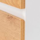 Vario Forte 120 alsó szekrény mosdóval fehér-tölgy