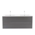 Vario Trim 120 alsó szekrény mosdóval fehér-antracit