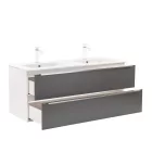 Vario Trim 120 alsó szekrény mosdóval fehér-antracit