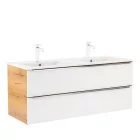 Vario Trim 120 alsó szekrény mosdóval tölgy-fehér