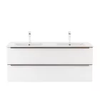 Vario Trim 120 alsó szekrény mosdóval tölgy-fehér