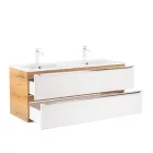 Vario Trim 120 alsó szekrény mosdóval tölgy-fehér