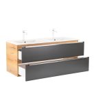 Vario Trim 120 alsó szekrény mosdóval tölgy-antracit