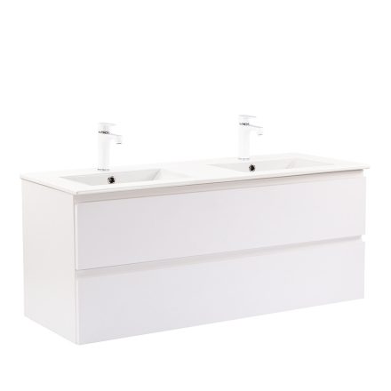 Vario Pull 120 alsó szekrény mosdóval fehér-fehér