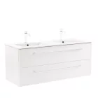 Vario Clam 120 alsó szekrény mosdóval fehér-fehér