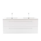 Vario Clam 120 alsó szekrény mosdóval fehér-fehér