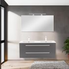 Vario Clam 120 alsó szekrény mosdóval fehér-antracit