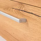 Vario Clam 120 komplett fürdőszoba bútor fehér-tölgy