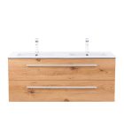 Vario Clam 120 alsó szekrény mosdóval antracit-tölgy