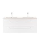 Vario Clam 120 alsó szekrény mosdóval tölgy-fehér