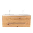 Vario Clam 120 alsó szekrény mosdóval tölgy-tölgy