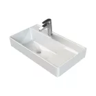 CeraStyle SHARP - KESKENY - porcelán mosdókagyló 65 cm - 65 x 38 cm