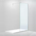 Walker 70/80/90/100/120/140 cm Walk in zuhanyfal, 195 cm magas, 8 mm-es biztonsági üveg, króm színű elemekkel