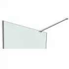 Walker 80x195 cm Walk in zuhanyfal, 195 cm magas, 8 mm-es biztonsági üveg, króm színű elemekkel
