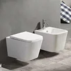 Diplon Nica függesztett mély öblítésű WC csésze Soft-close WC ülőkével