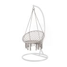 Cardenas függőfotel állvánnyal szürke-fehér