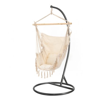 Puerto függőszék állvánnyal bézs-fekete