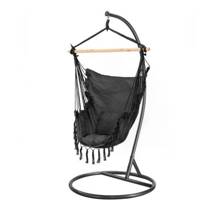 Puerto függőszék állvánnyal fekete-fekete