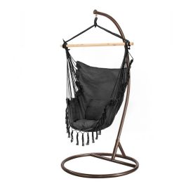 Puerto függőszék állvánnyal fekete-barna