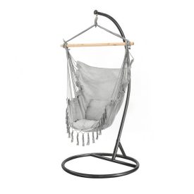 Puerto függőszék állvánnyal szürke-fekete